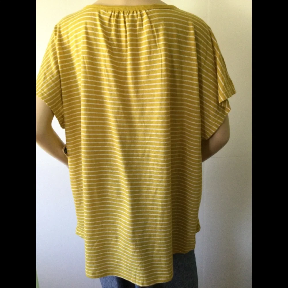 NEW OLD NAVY (Size 2X) Linen Blend Short Sleeve Top/Shirt - Picture 3 of 6